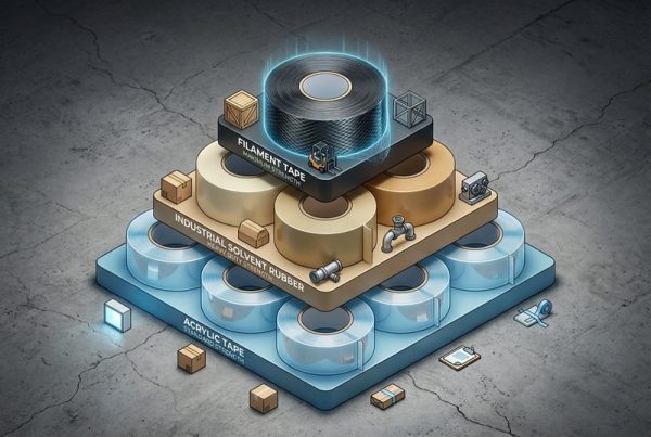 3d isometric pyramid infographic showing the hierarchy of tape strength